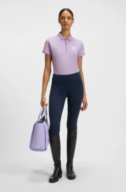 Equestrian Poloshirt aus Stretch-Baumwolle mit Double-B-Monogramm