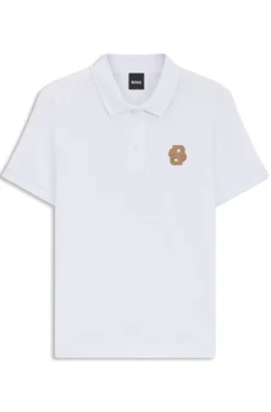 Equestrian Poloshirt aus Stretch-Baumwolle mit Double-B-Monogramm