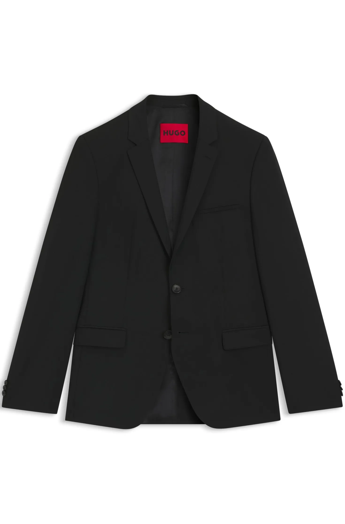 Extra Slim-Fit Jacke aus elastischem Woll-Mix