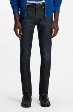 Extra Slim-Fit Jeans aus dunkelblauem Stretch-Denim