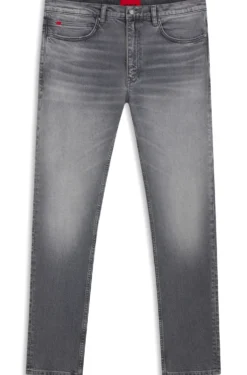 Extra Slim-Fit Jeans aus grauem Stretch-Denim