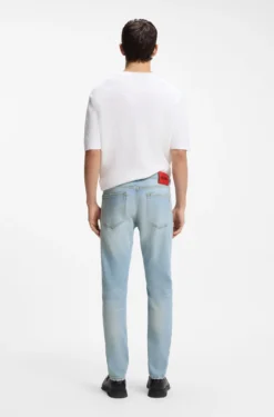 Extra Slim-Fit Jeans aus leuchtend blauem Stretch-Denim