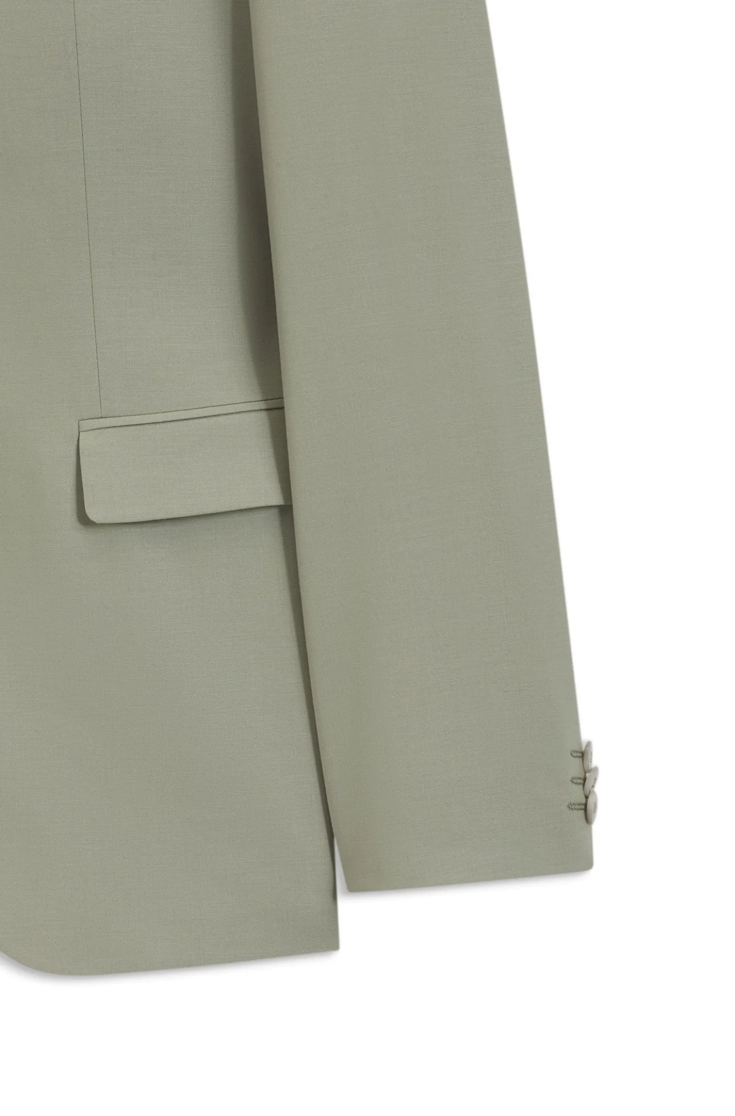 Extra Slim-Fit Popeline-Anzug aus Woll-Mix