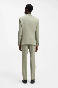 Extra Slim-Fit Popeline-Anzug aus Woll-Mix