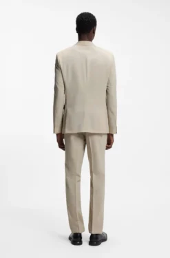 Extra Slim-Fit Popeline-Anzug aus Woll-Mix