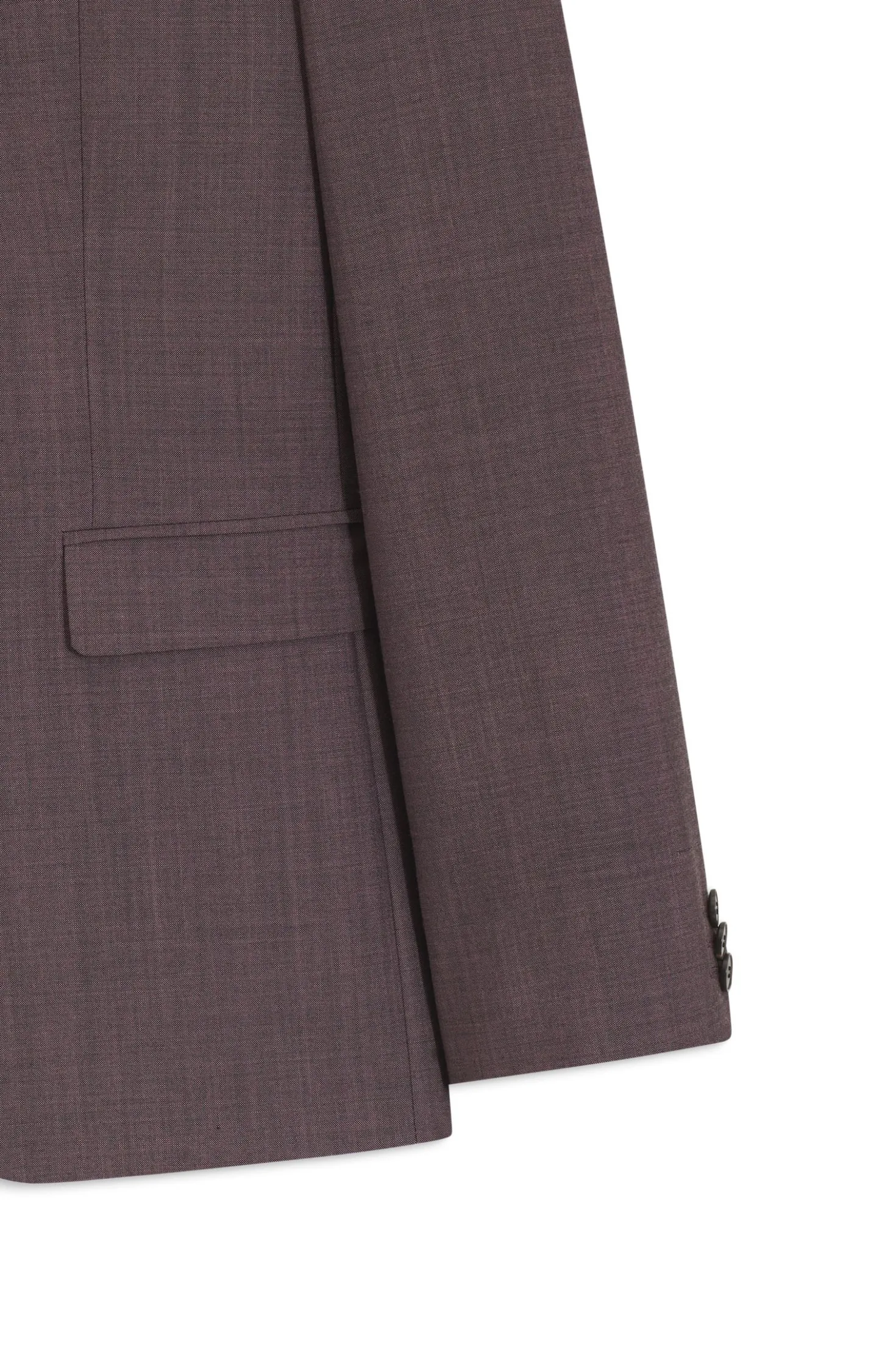 Extra Slim-Fit Popeline-Anzug aus Woll-Mix