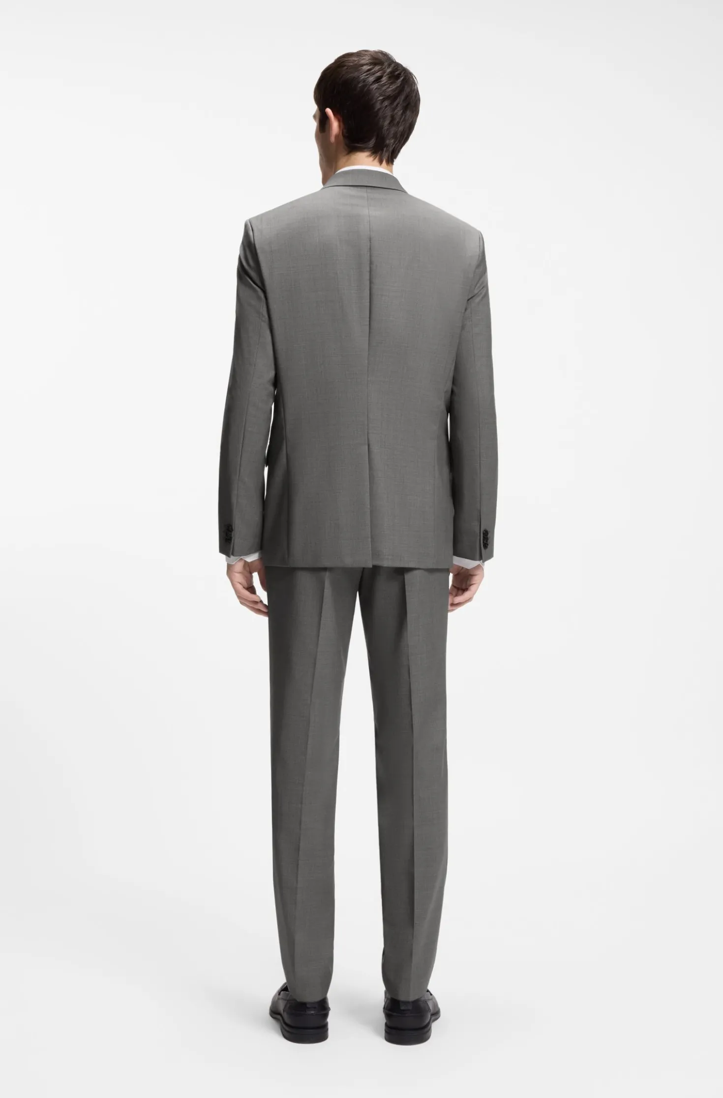 Extra Slim-Fit Sakko aus strukturierter Schurwolle