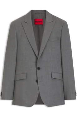 Extra Slim-Fit Sakko aus strukturierter Schurwolle