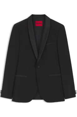 Extra Slim-Fit Smoking-Jackett aus Woll-Mix