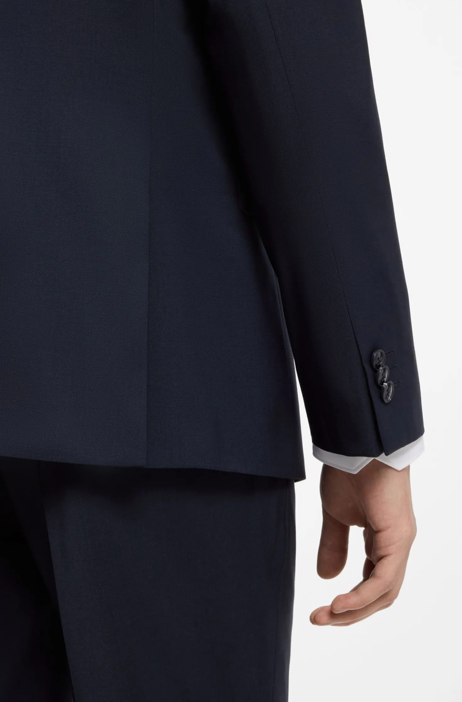 Extra Slim-Fit Zweiteiler aus Woll-Mix