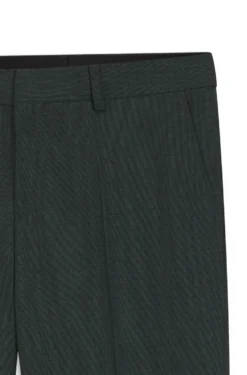 Fein gemusterte Slim-Fit Hose aus Stretch-Wolle