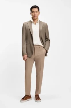 Fein gemustertes Slim-Fit Sakko aus Baumwolle