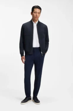 Filigran gemustertes Slim-Fit Sakko aus Stretch-Gewebe