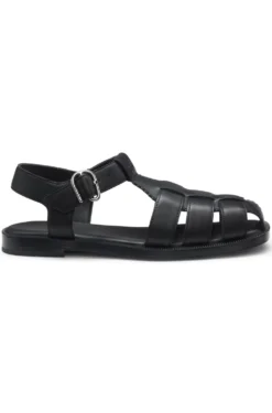 Fischer-Style Sandalen aus Leder mit Stack-Logo