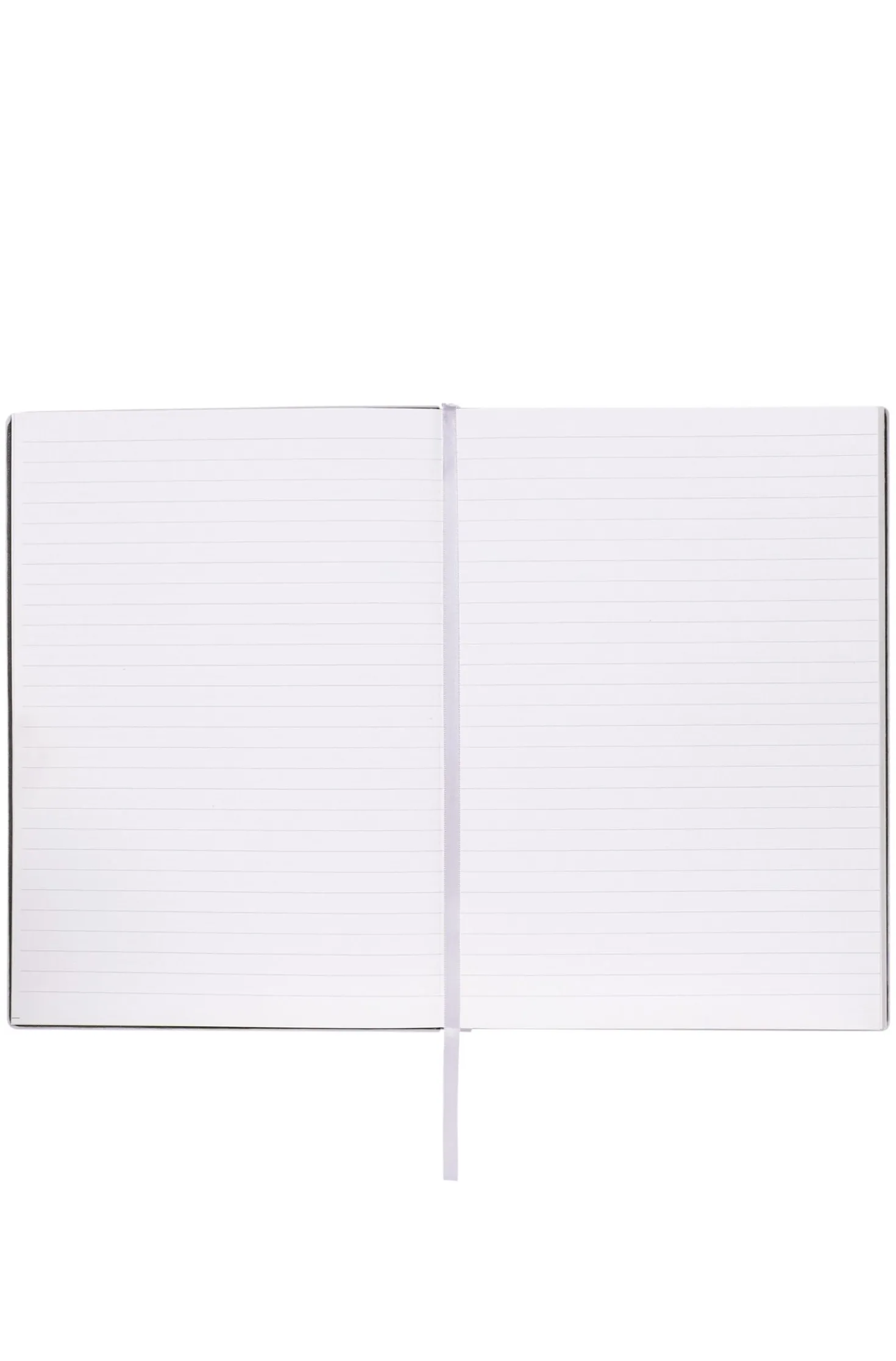 Fliederfarbenes DIN-A5-Notizbuch mit Karo-Print und goldfarbenem Folien-Logo
