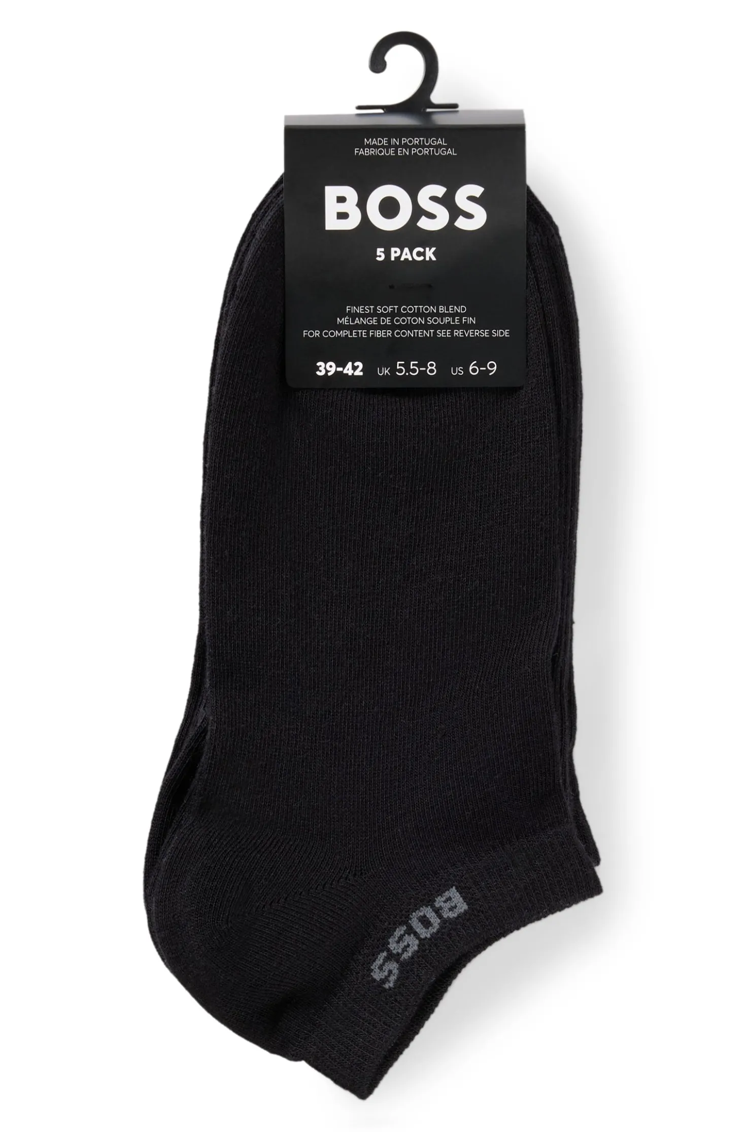 Fünferpack knöchellange Socken mit Logo-Details