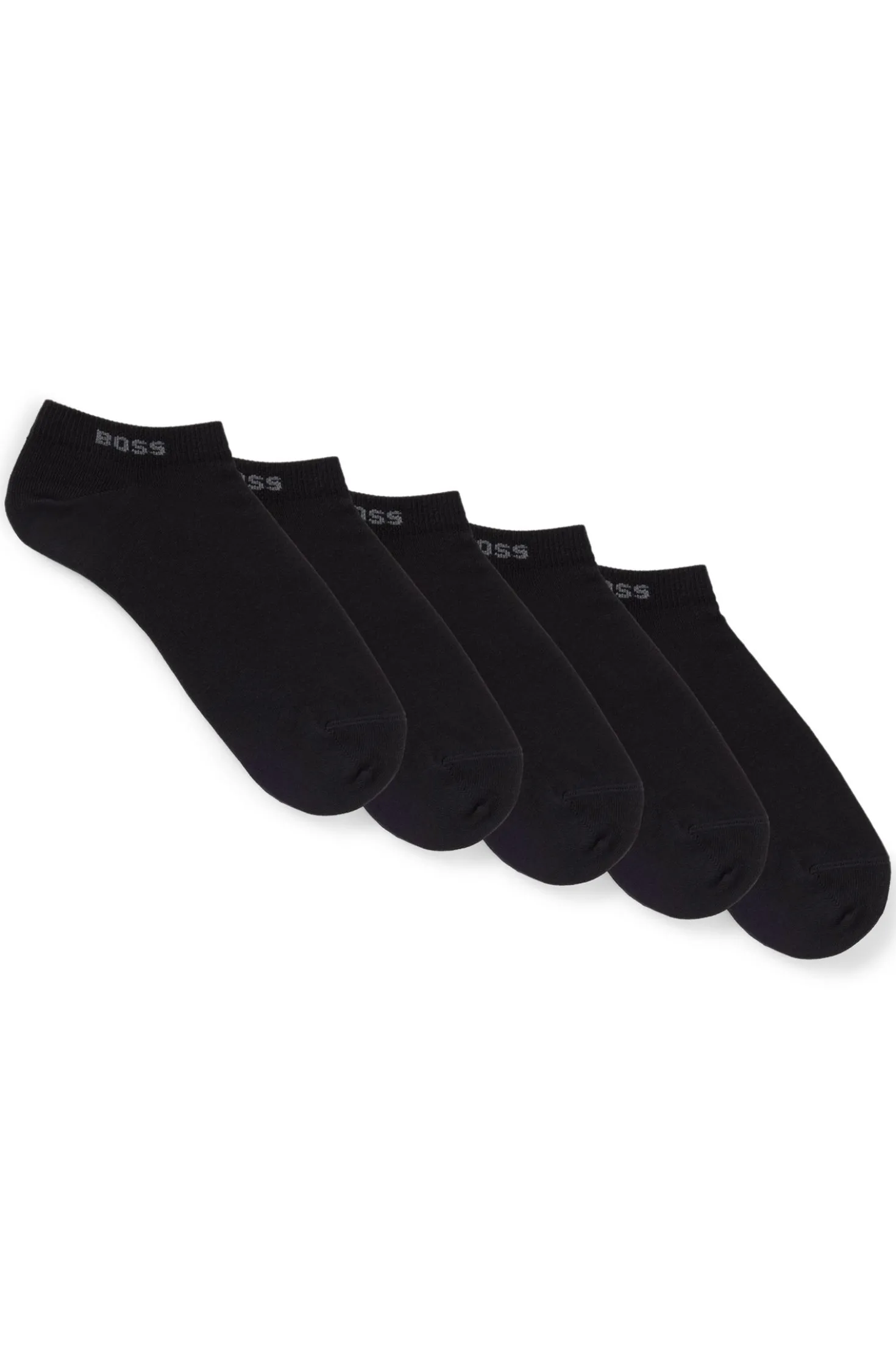 Fünferpack knöchellange Socken mit Logo-Details