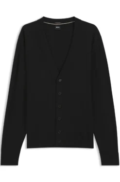 Geknöpfter Cardigan aus extrafeiner Merinowolle