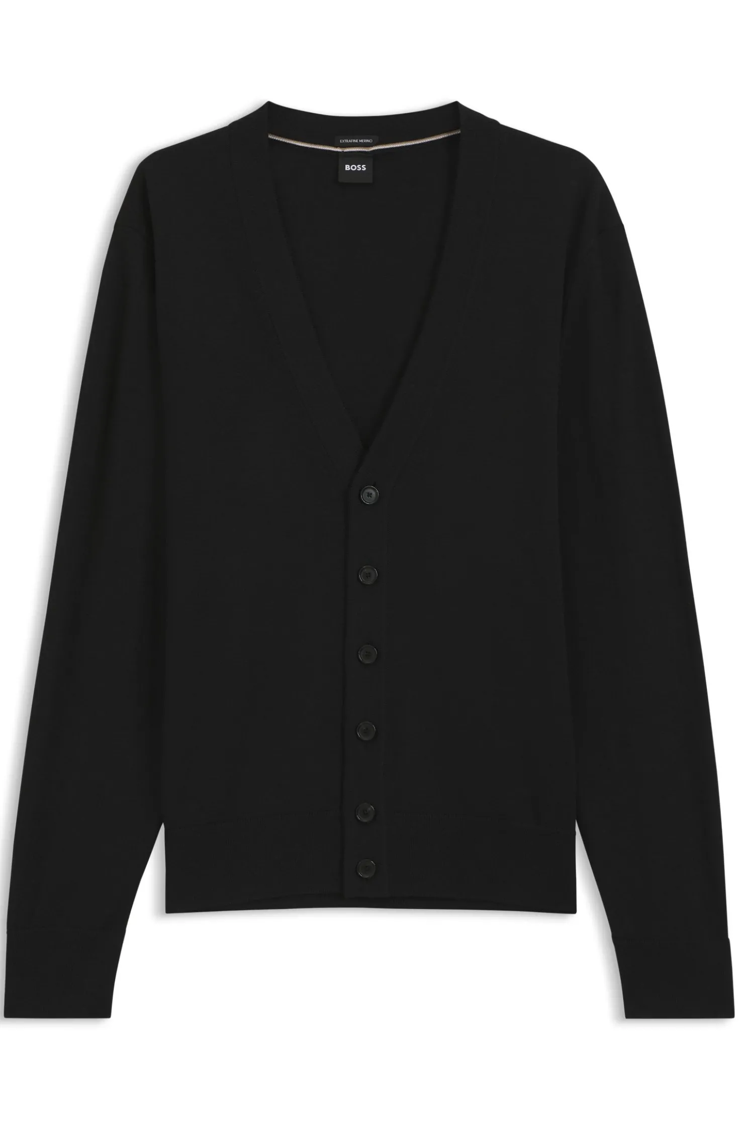Geknöpfter Cardigan aus extrafeiner Merinowolle