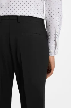 Gemusterte Slim-Fit Hose aus Schurwolle