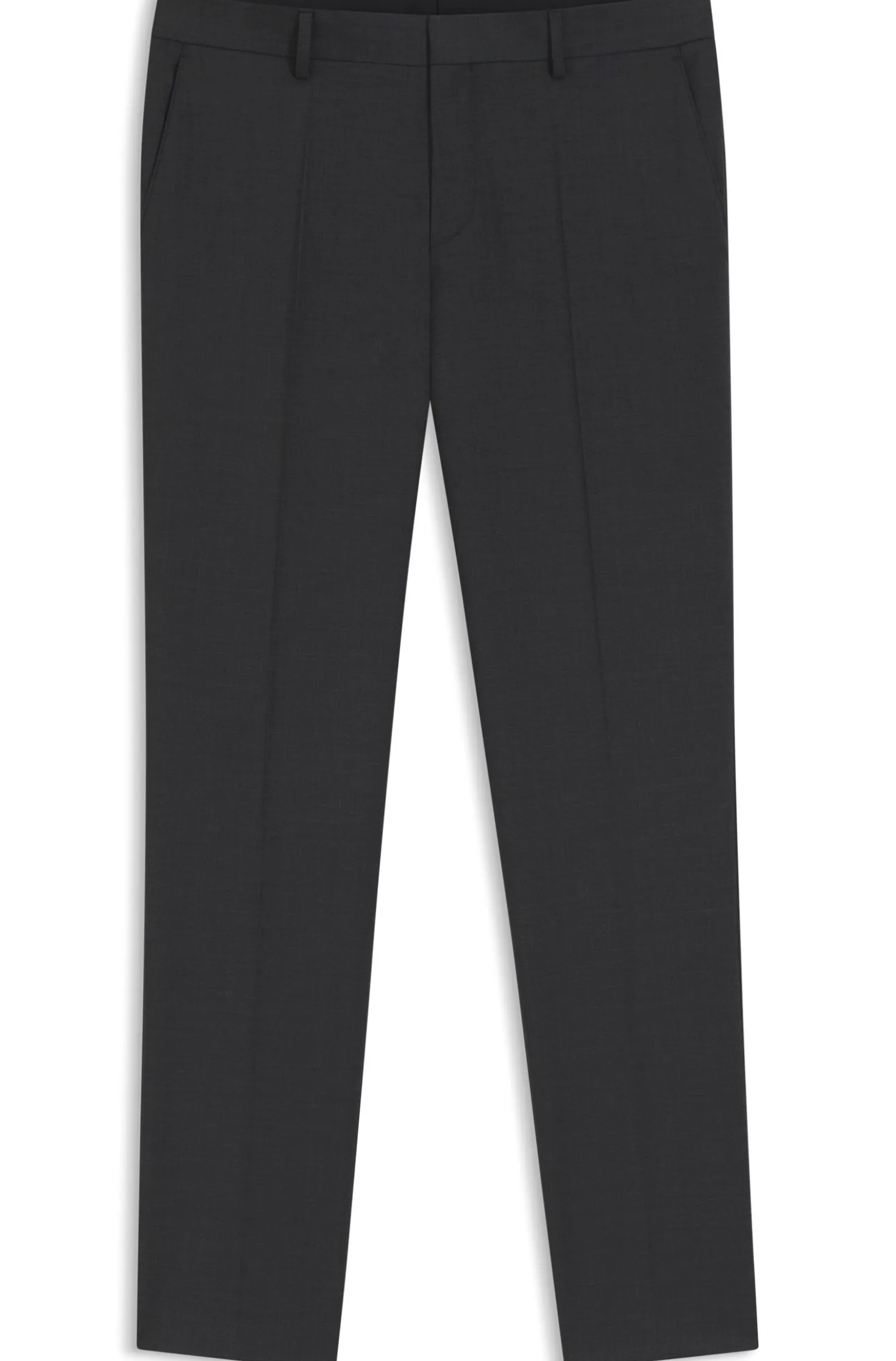 Gemusterte Slim-Fit Hose aus Schurwolle