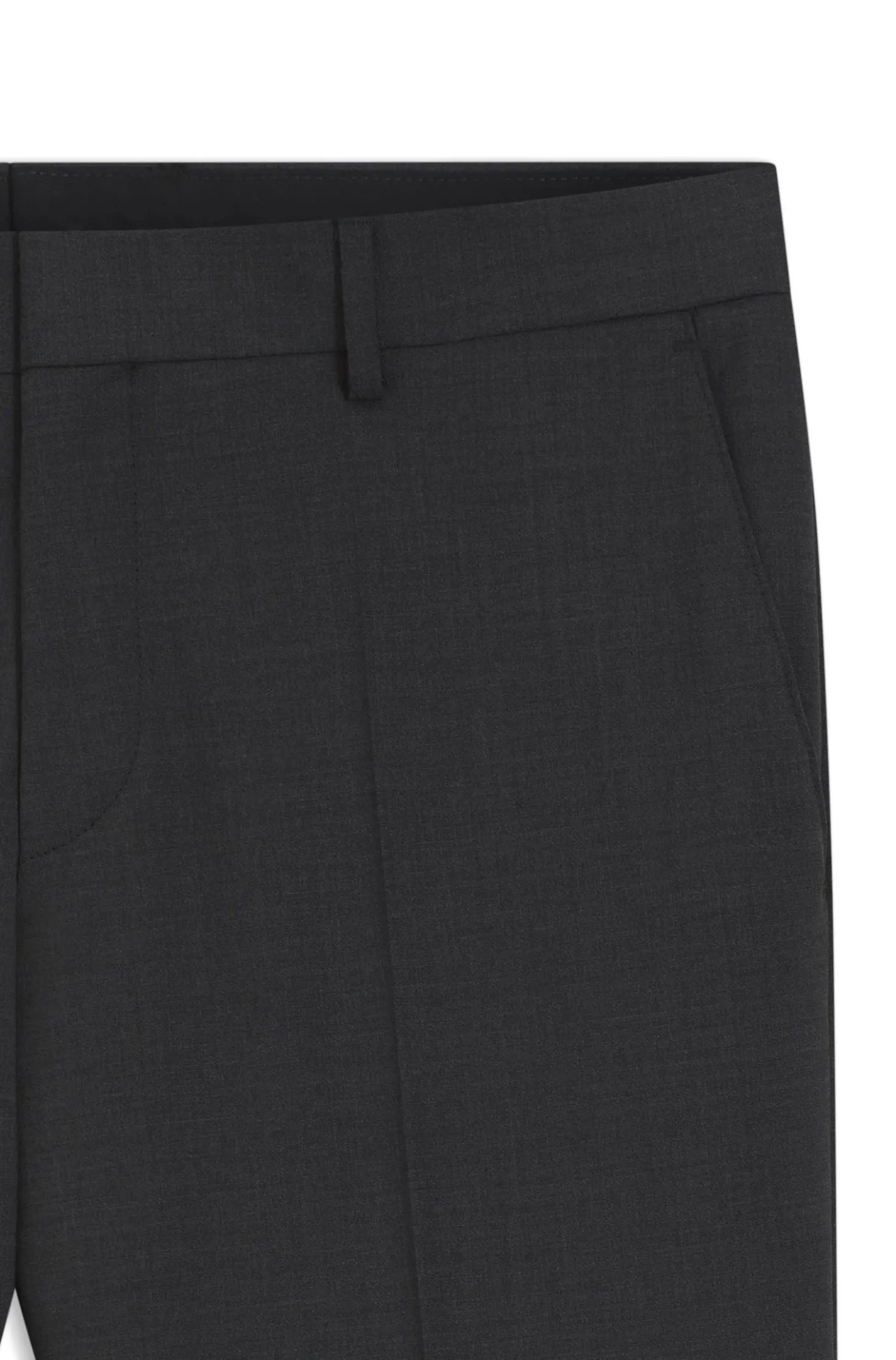 Gemusterte Slim-Fit Hose aus Schurwolle