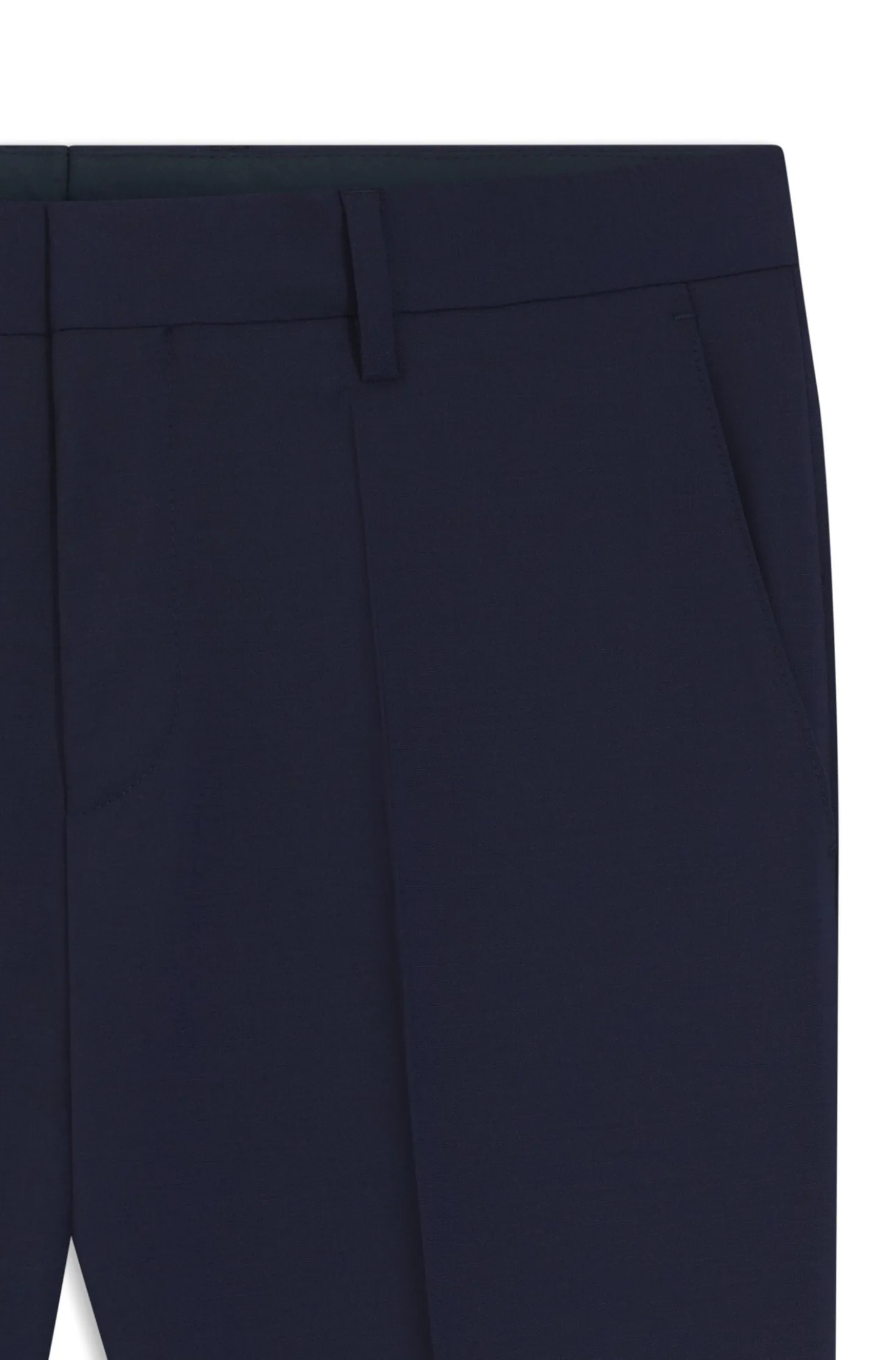 Gemusterte Slim-Fit Hose aus Schurwolle