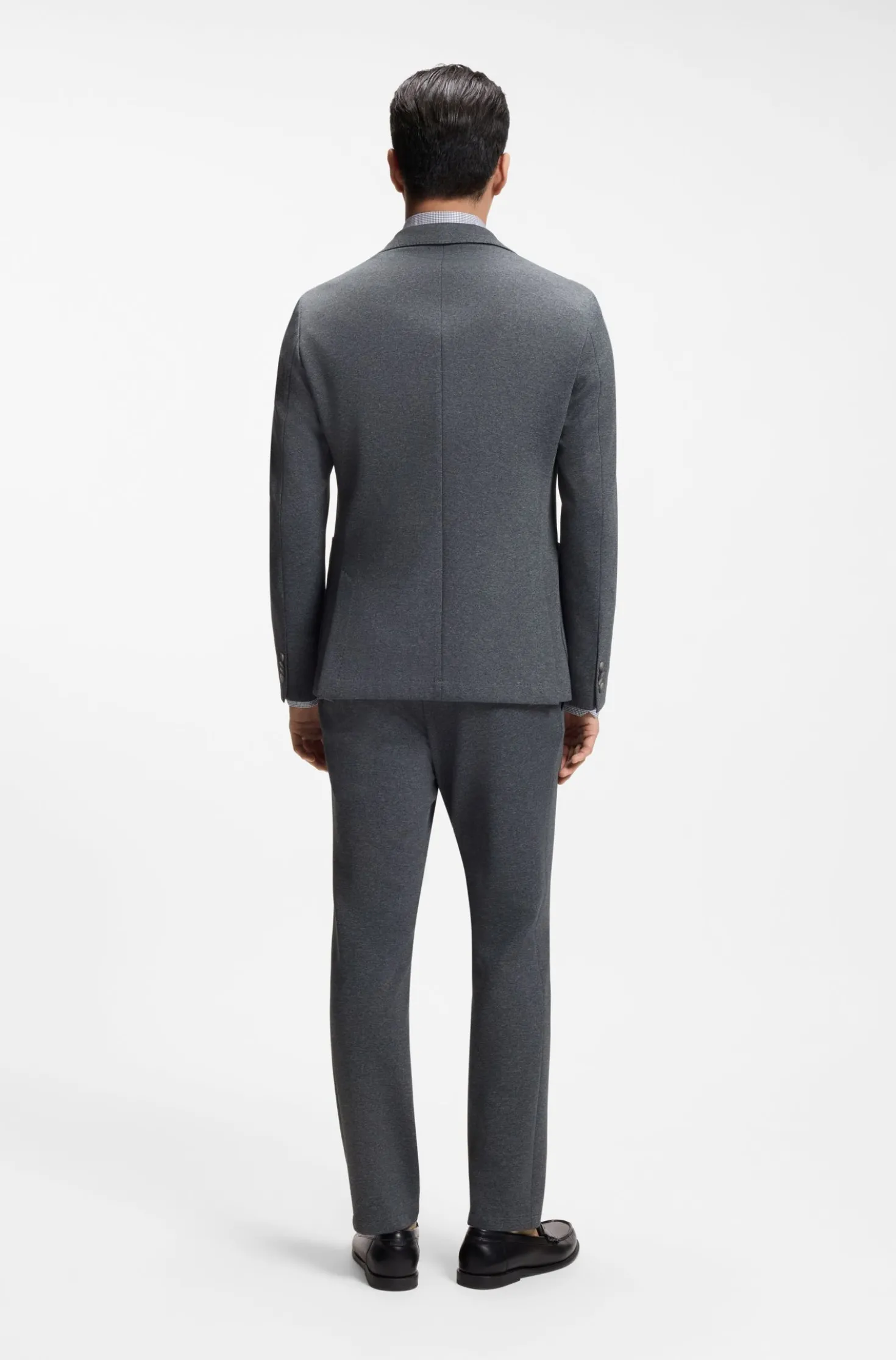 Gemustertes Slim-Fit Sakko aus Stretch-Gewebe