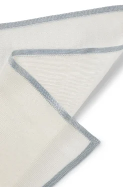 Gestricktes Einstecktuch aus in Italien gefertigter Seide