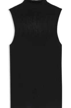 Gestricktes Top mit transparenter Partie