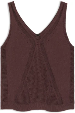 Gestricktes Top mit verschiedenen Strukturen
