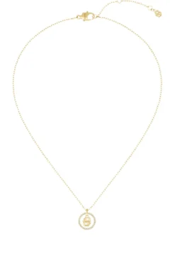 Goldfarbene Kette mit Double-B-Monogramm als Anhänger