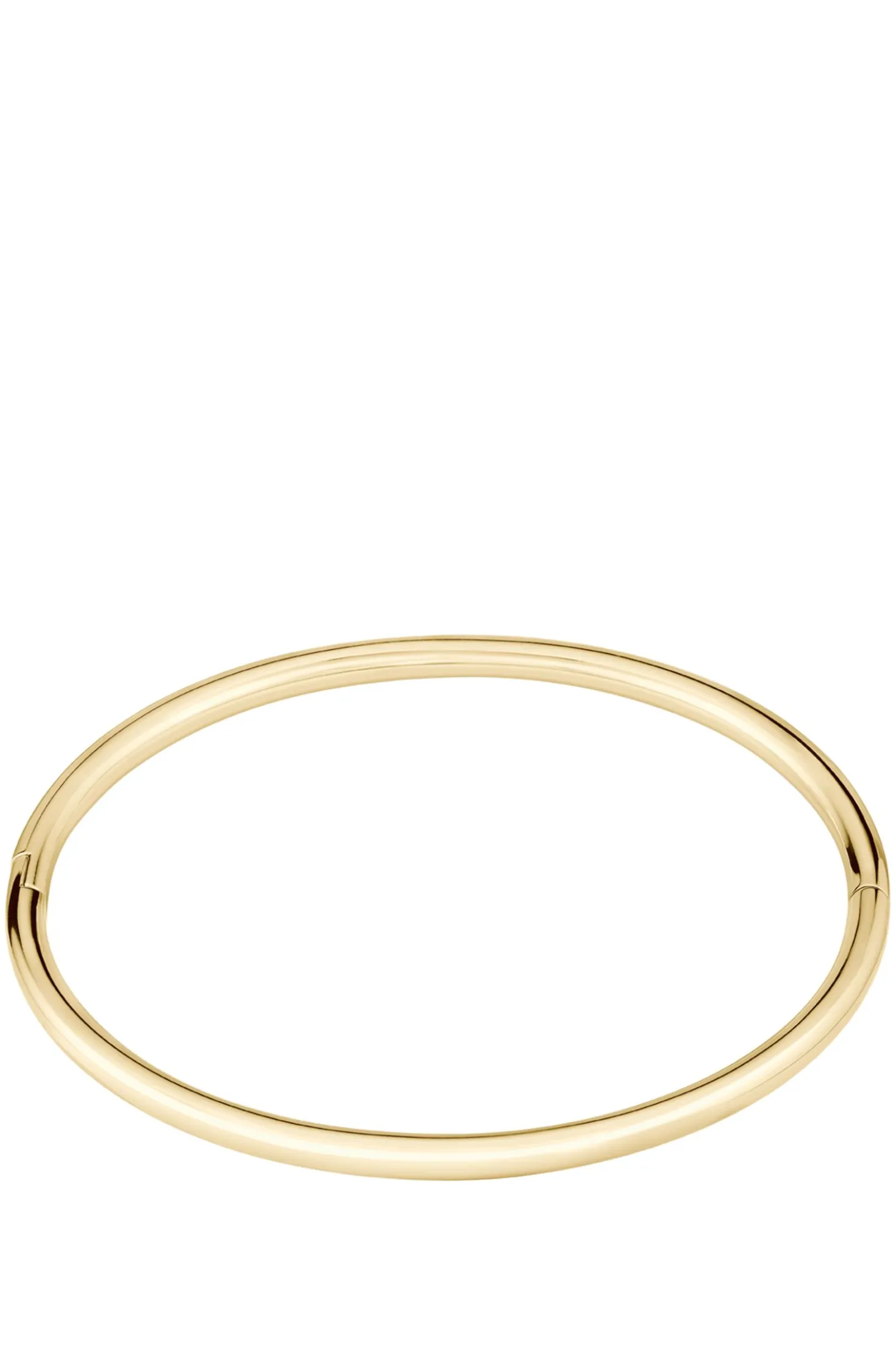 Goldfarbener Armreif mit Logo-Detail