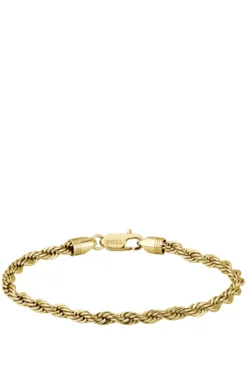 Goldfarbenes Armband mit Kordelkette