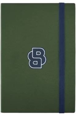 Grünes DIN-A5-Notizbuch mit Double-B-Monogramm