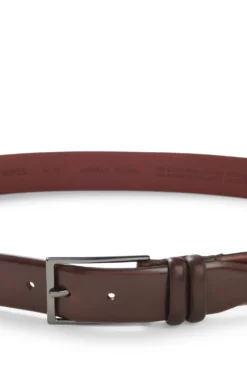 Gürtel aus pflanzlich gegerbtem Leder mit Metall-Details