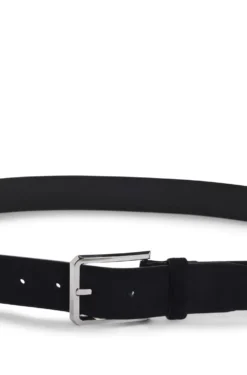 Gürtel aus Veloursleder mit Schließe in Silber-Optik