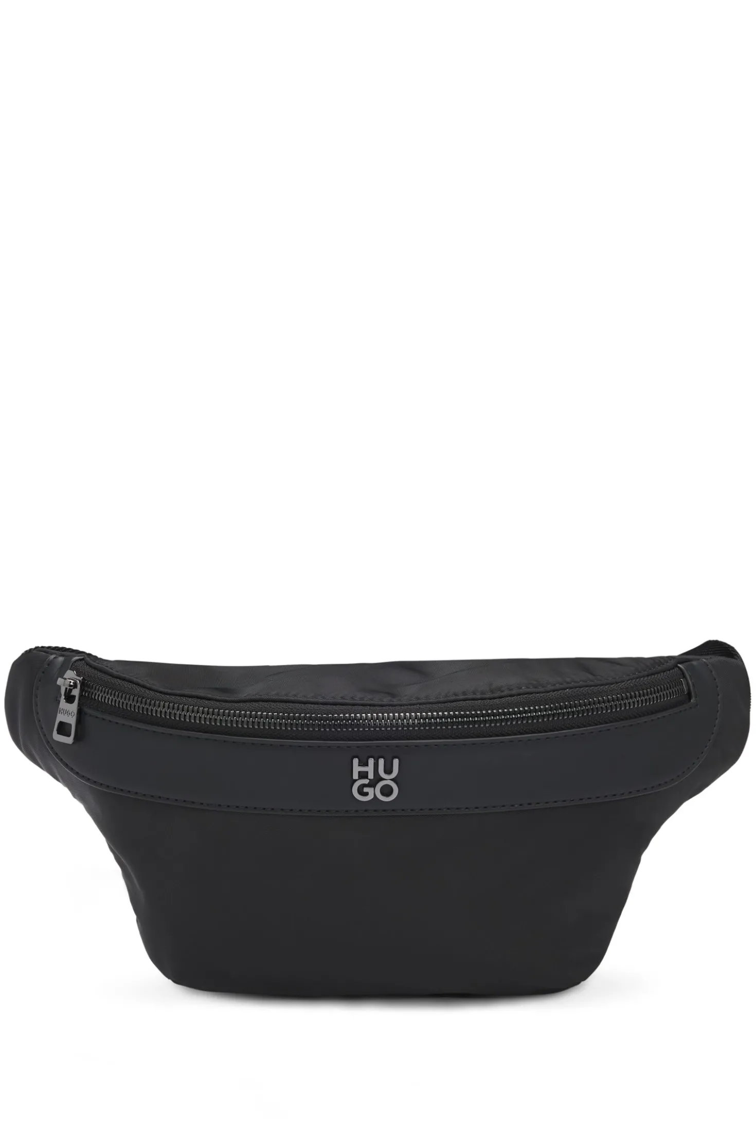 Gürteltasche aus Twill mit Stack-Logo aus Metall
