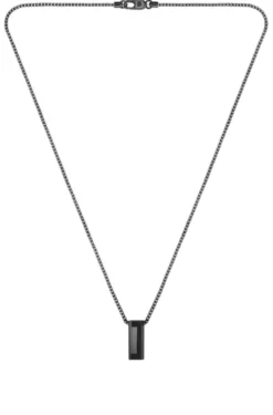 Halskette mit gebürstetem und poliertem Finish