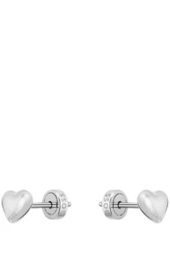 Herzförmige Ohrstecker aus Edelstahl