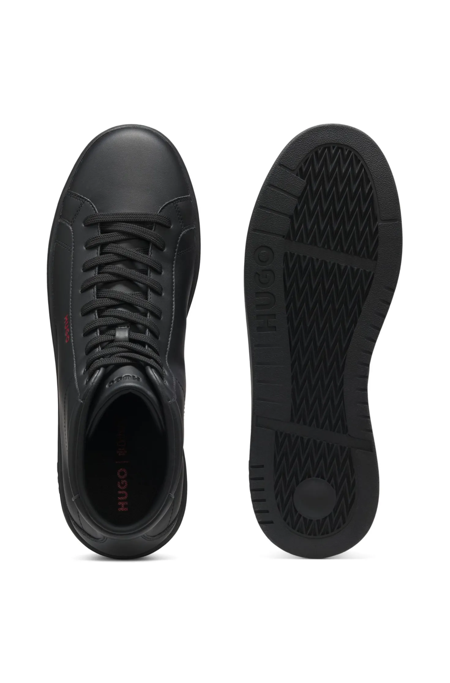 Hightop Sneakers aus Kunstleder