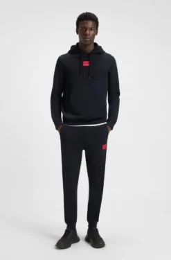 Hoodie aus Baumwoll-Terry mit Logo-Label