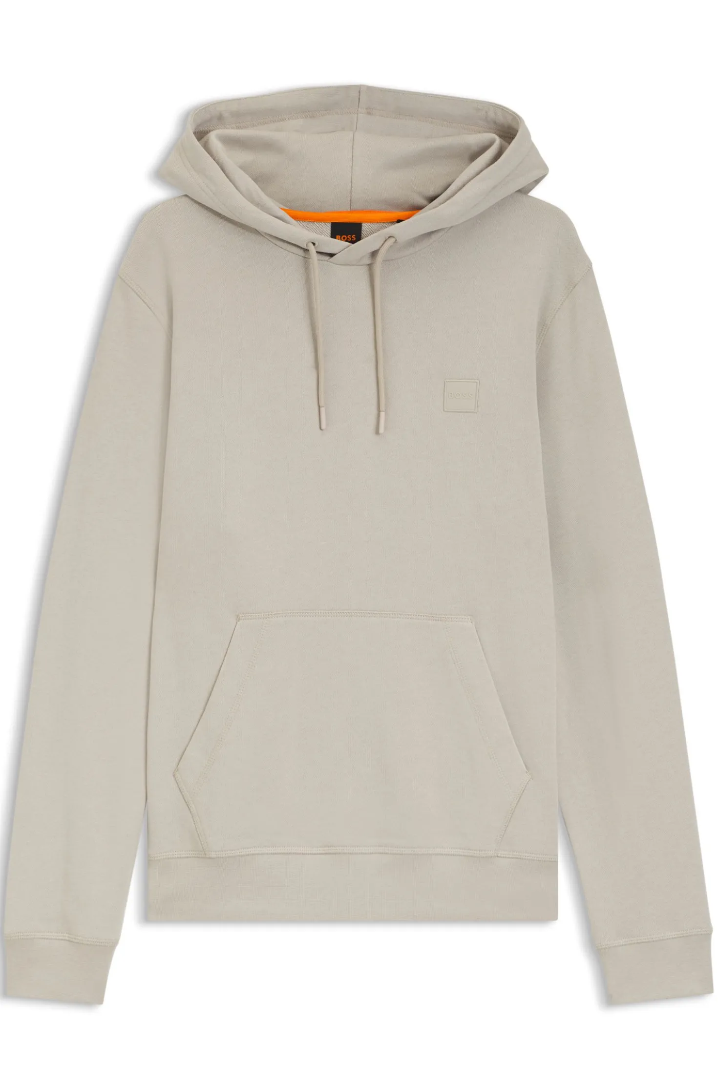 Hoodie aus Baumwoll-Terry mit Logo-Aufnäher