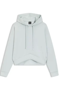 Hoodie mit abgerundetem Saum und Double-B-Monogramm