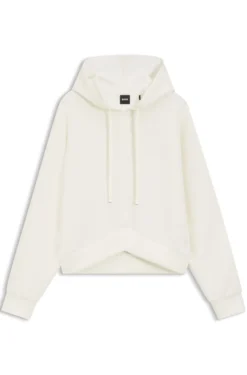 Hoodie mit abgerundetem Saum und Double-B-Monogramm