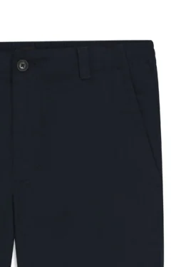 Hose aus Leinen-Mix mit Logo-Detail