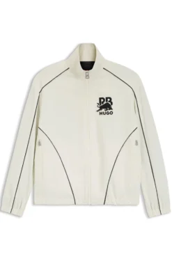 HUGO x RB Jacke mit Reißverschluss und Stier-Motiv