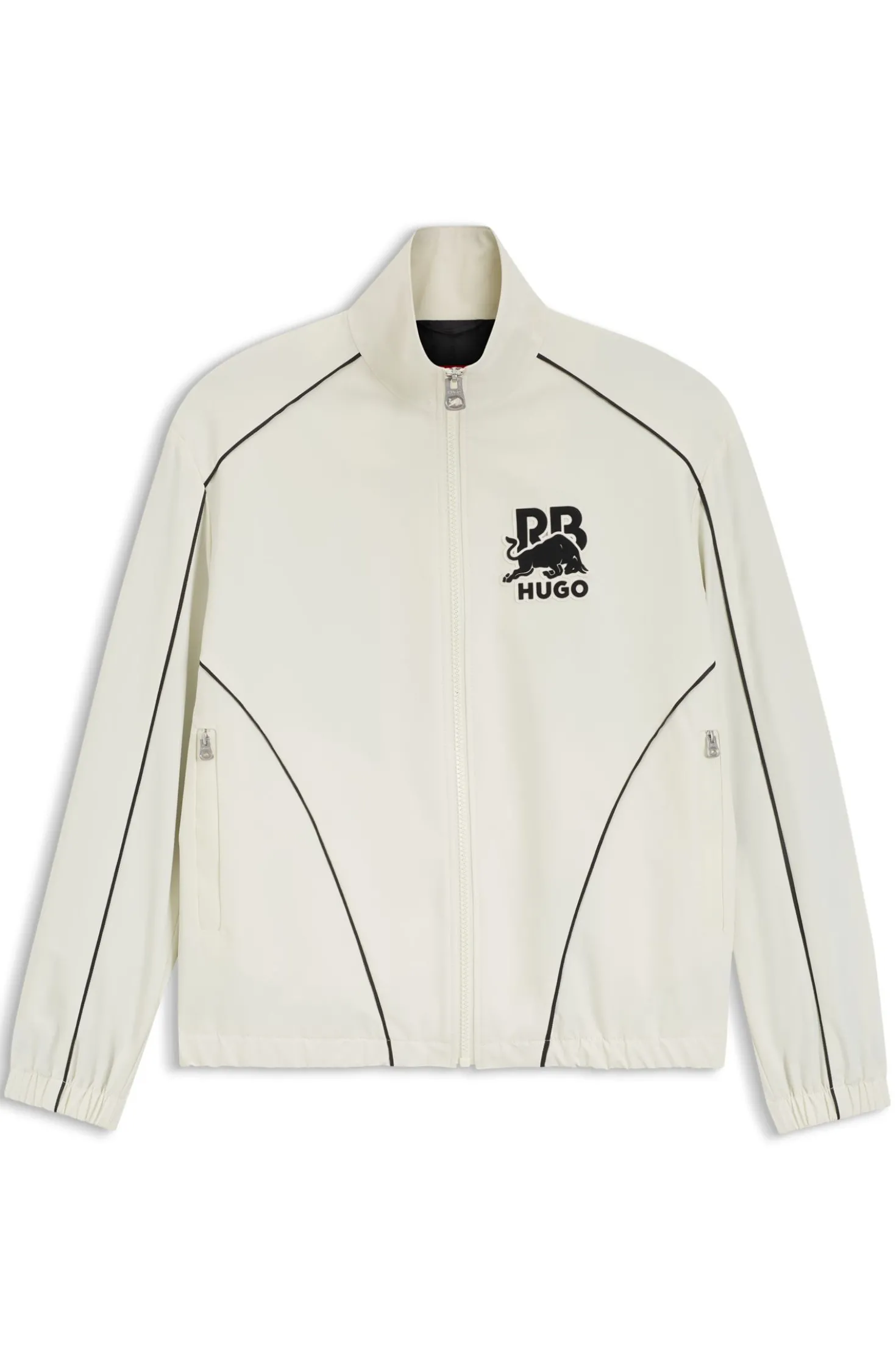 HUGO x RB Jacke mit Reißverschluss und Stier-Motiv