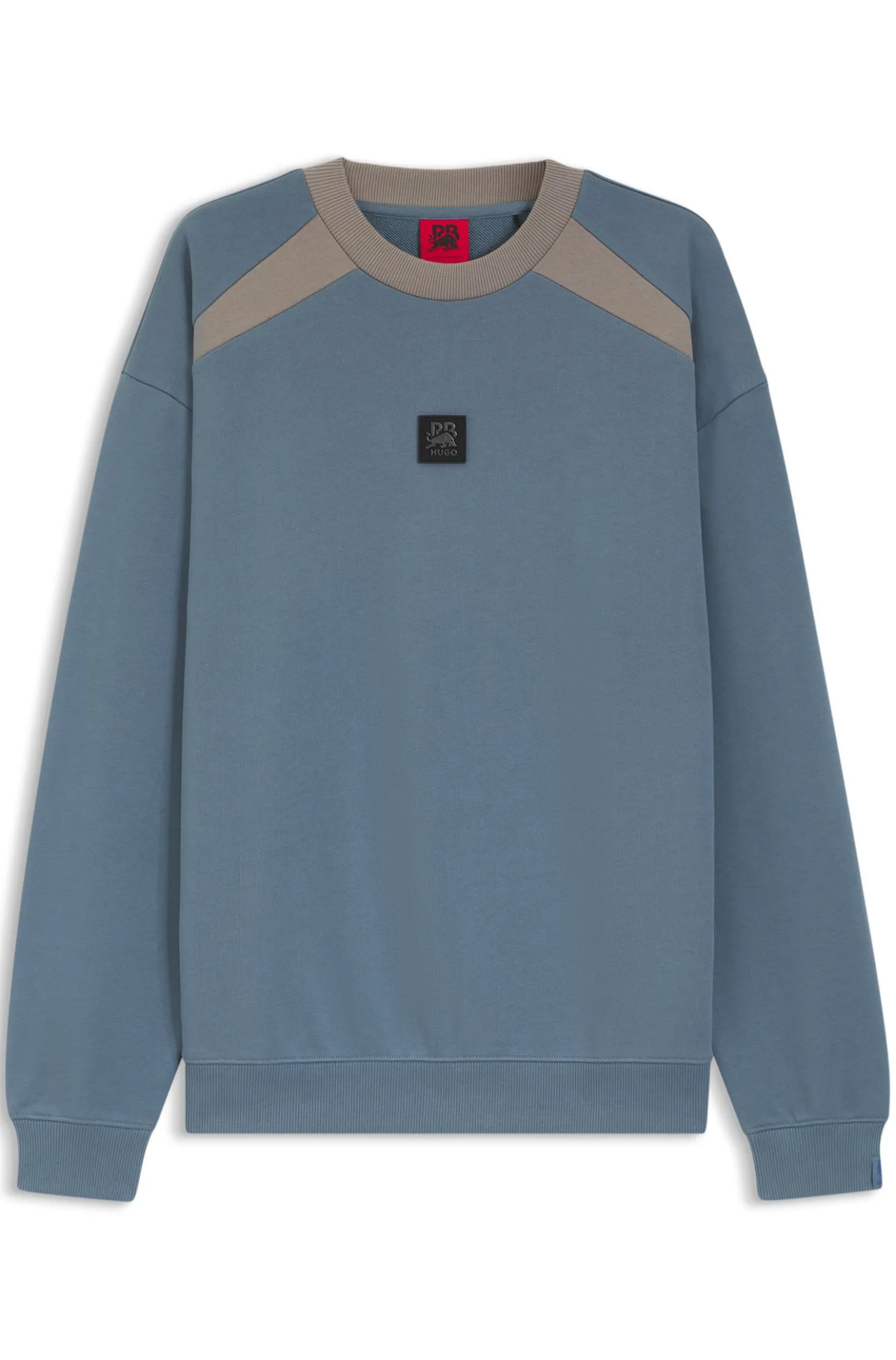HUGO x RB Sweatshirt aus Baumwoll-Terry mit Stiermotiv