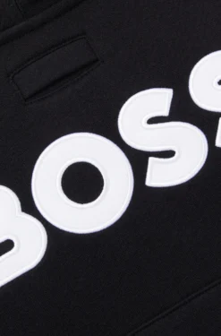 Hunde-Hoodie aus Baumwoll-Mix mit Kontrast-Logo